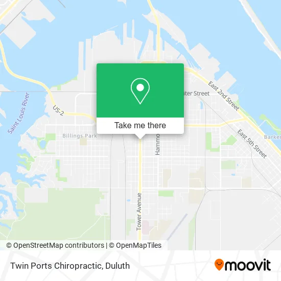 Twin Ports Chiropractic map