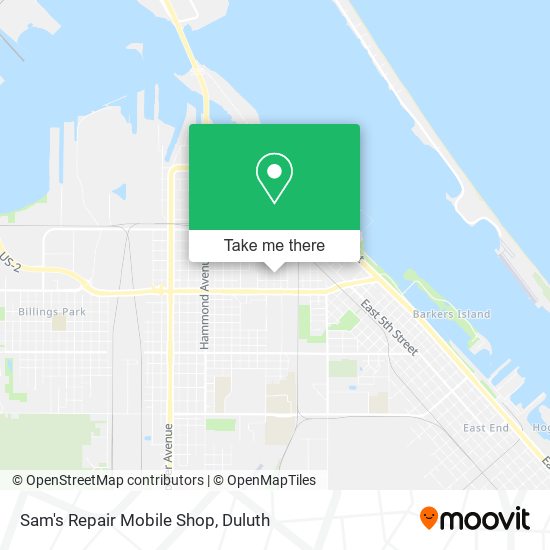 Mapa de Sam's Repair Mobile Shop
