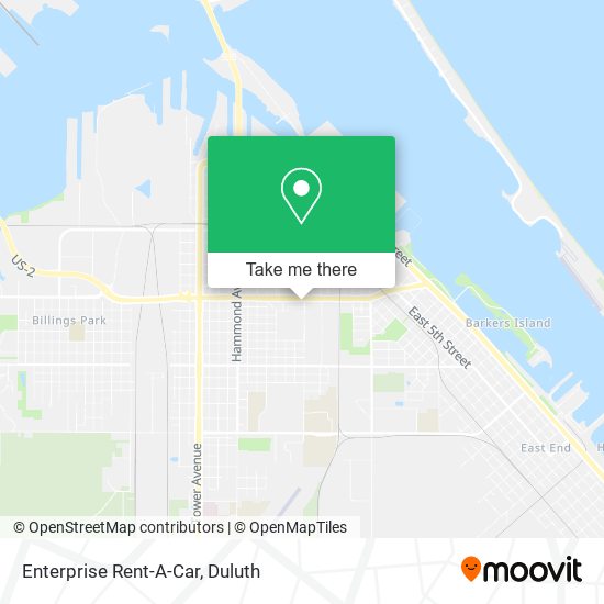 Enterprise Rent-A-Car map