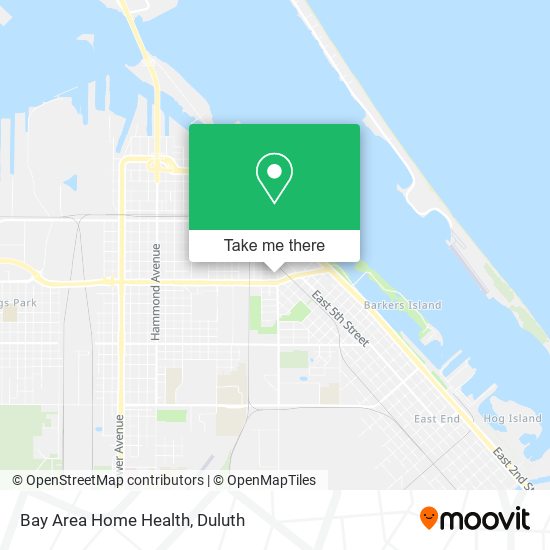 Bay Area Home Health map