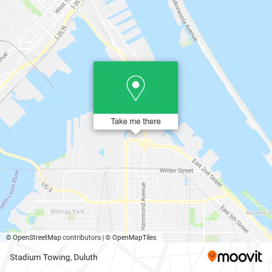 Stadium Towing map