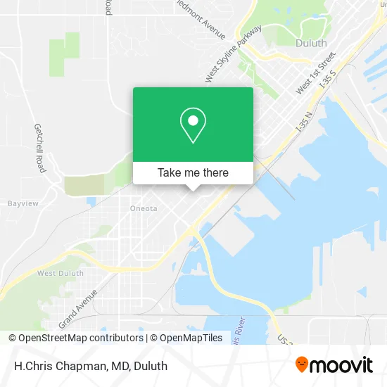 H.Chris Chapman, MD map