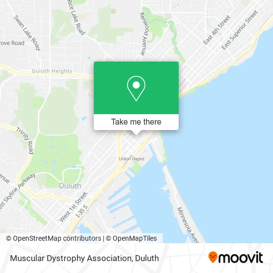 Muscular Dystrophy Association map