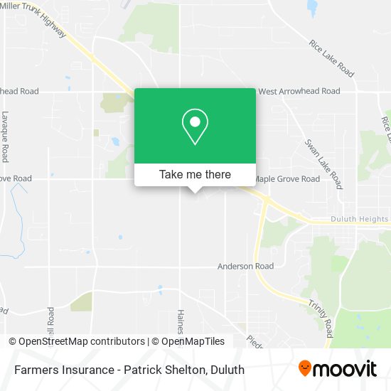 Farmers Insurance - Patrick Shelton map