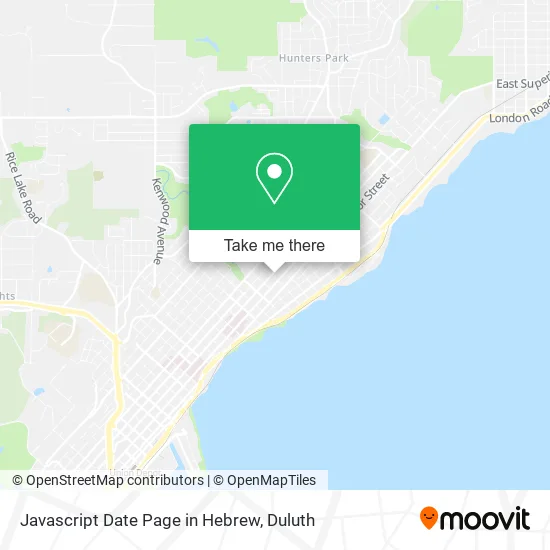 Javascript Date Page in Hebrew map