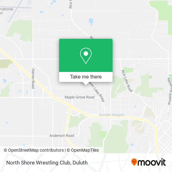 North Shore Wrestling Club map