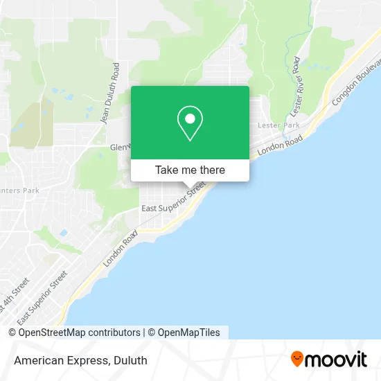 American Express map