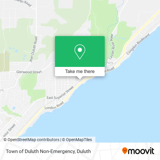 Town of Duluth Non-Emergency map