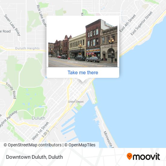 Downtown Duluth map