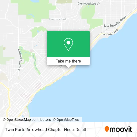 Twin Ports Arrowhead Chapter Neca map