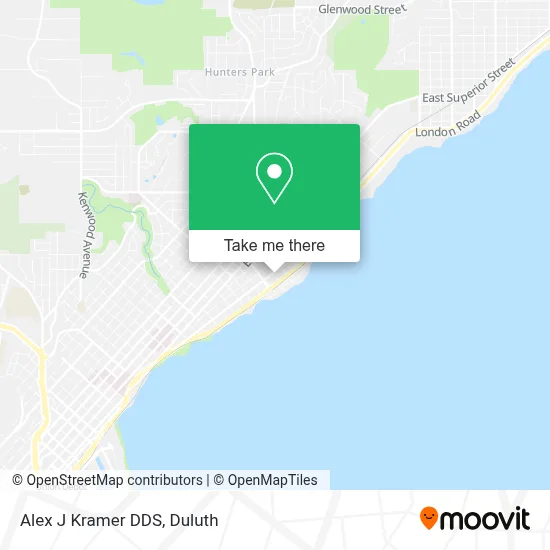 Alex J Kramer DDS map