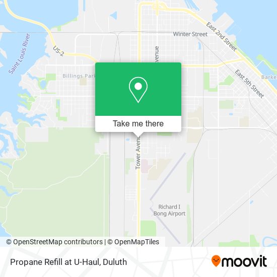 Propane Refill at U-Haul map