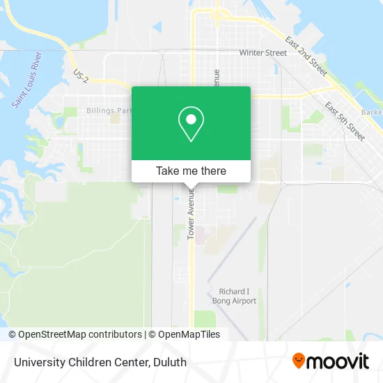 University Children Center map