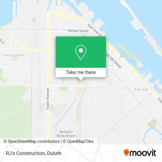 RJ's Construction map