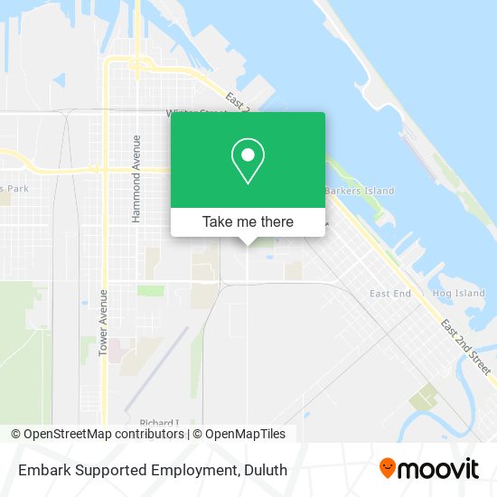 Embark Supported Employment map