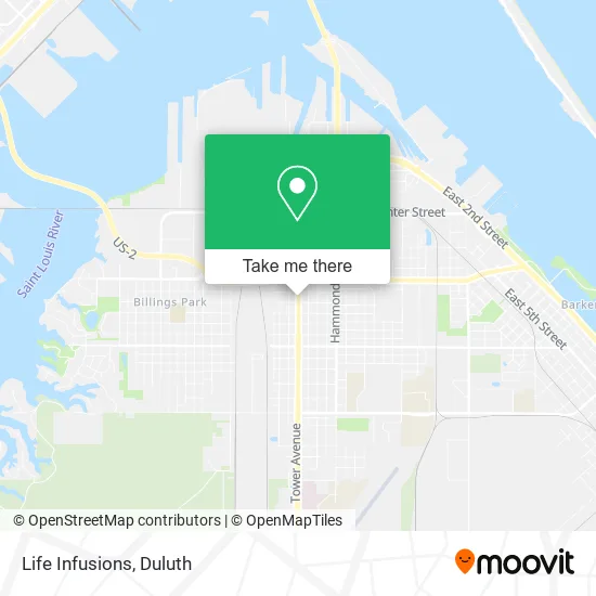 Life Infusions map