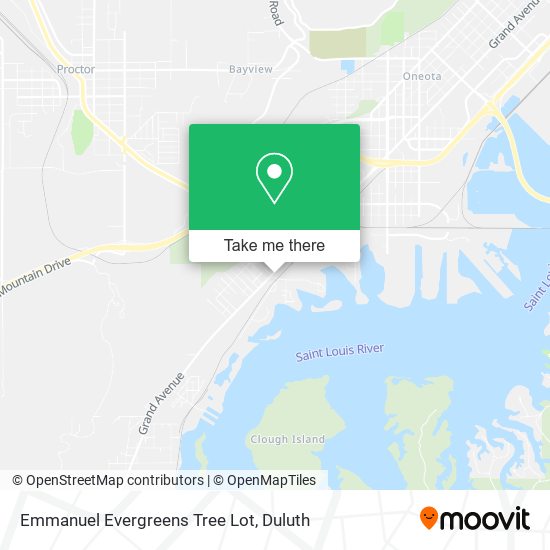 Emmanuel Evergreens Tree Lot map