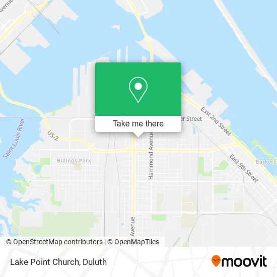 Lake Point Church map