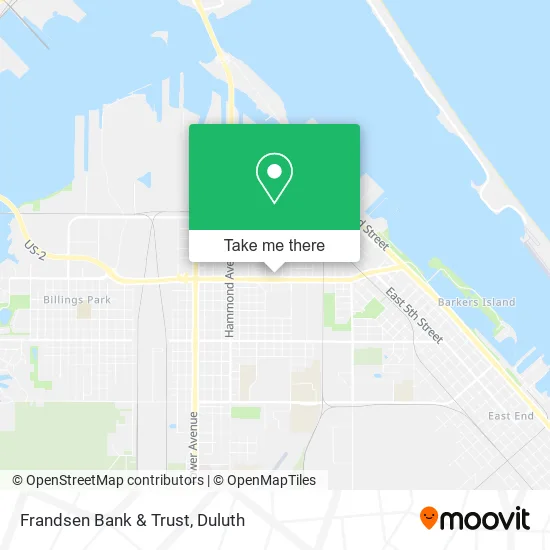 Frandsen Bank & Trust map