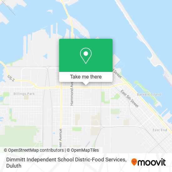 Mapa de Dimmitt Independent School Distric-Food Services