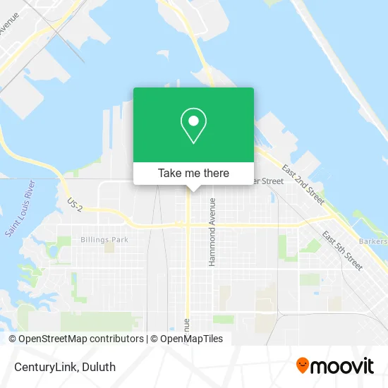 CenturyLink map