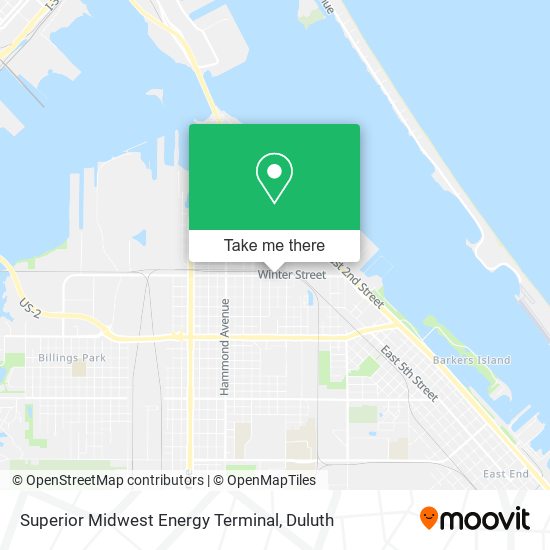 Mapa de Superior Midwest Energy Terminal