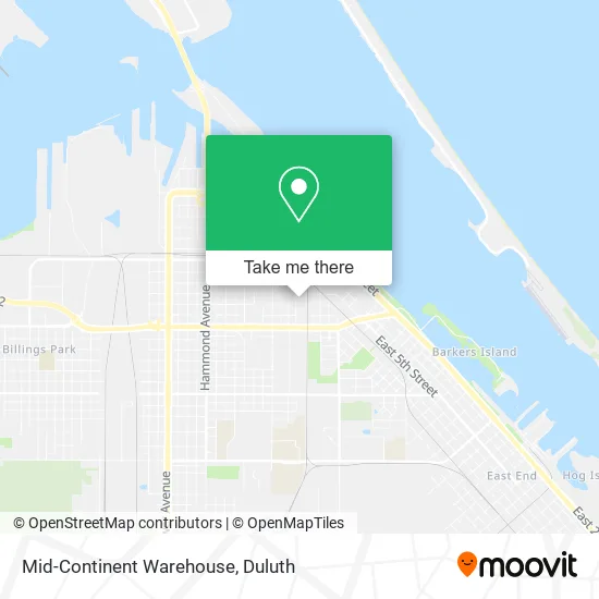 Mid-Continent Warehouse map