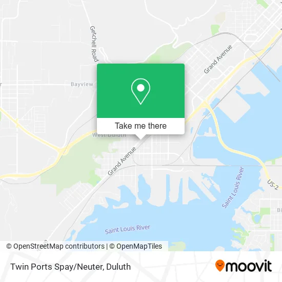 Mapa de Twin Ports Spay/Neuter