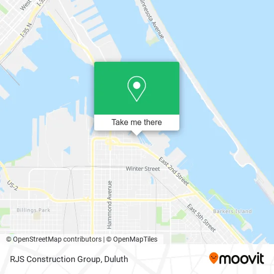 RJS Construction Group map
