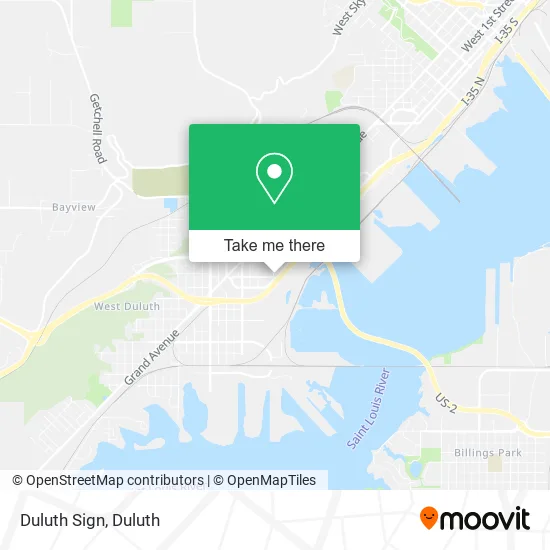 Duluth Sign map