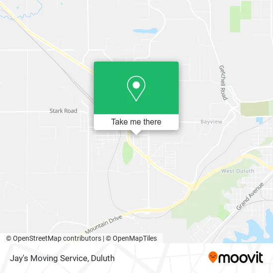 Jay's Moving Service map