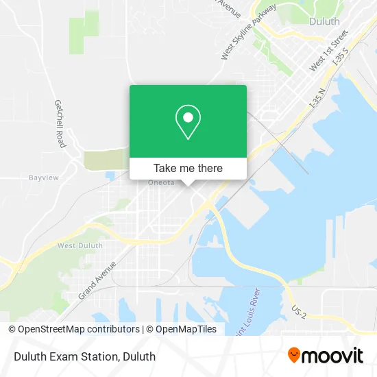 Duluth Exam Station map