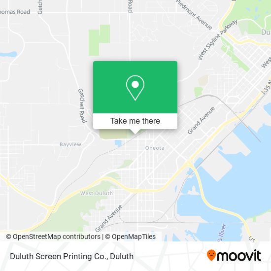 Mapa de Duluth Screen Printing Co.