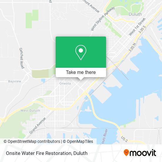 Onsite Water Fire Restoration map
