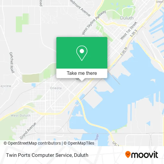 Twin Ports Computer Service map