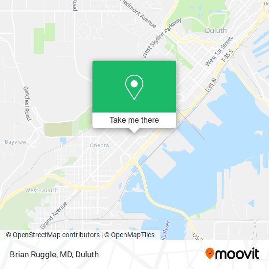 Brian Ruggle, MD map