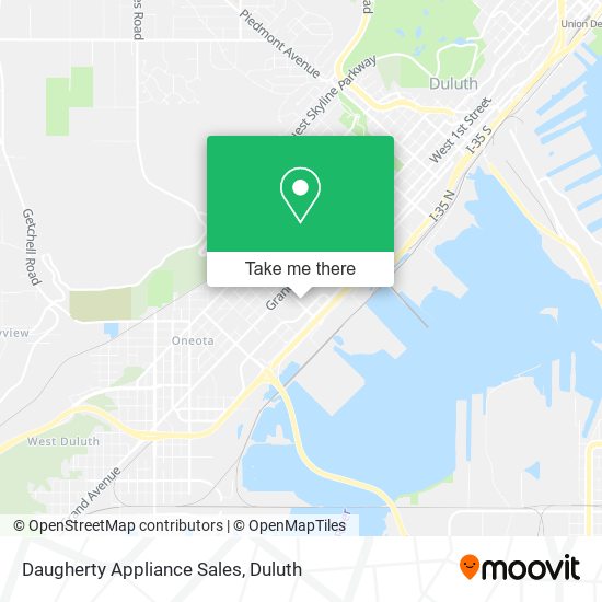 Daugherty Appliance Sales map