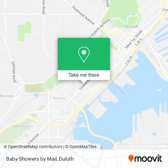 Baby Showers by Mail map