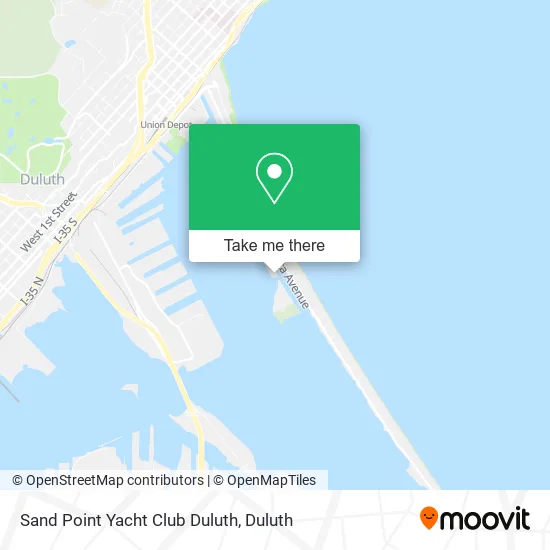 Sand Point Yacht Club Duluth map