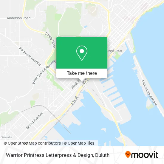 Mapa de Warrior Printress Letterpress & Design
