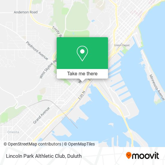 Lincoln Park Althletic Club map