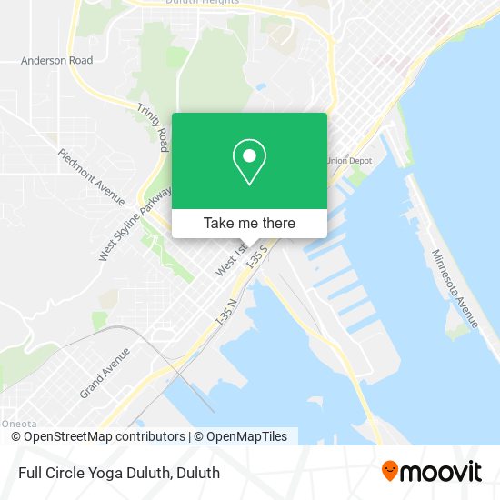 Full Circle Yoga Duluth map