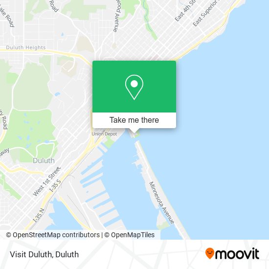 Visit Duluth map