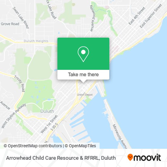 Arrowhead Child Care Resource & RFRRL map