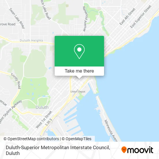 Mapa de Duluth-Superior Metropolitan Interstate Council