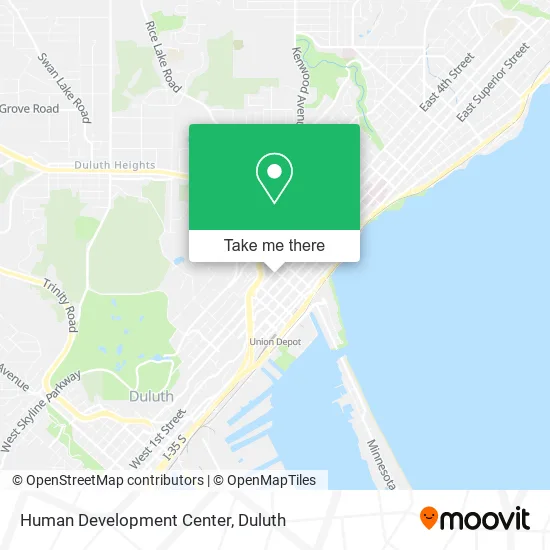 Human Development Center map