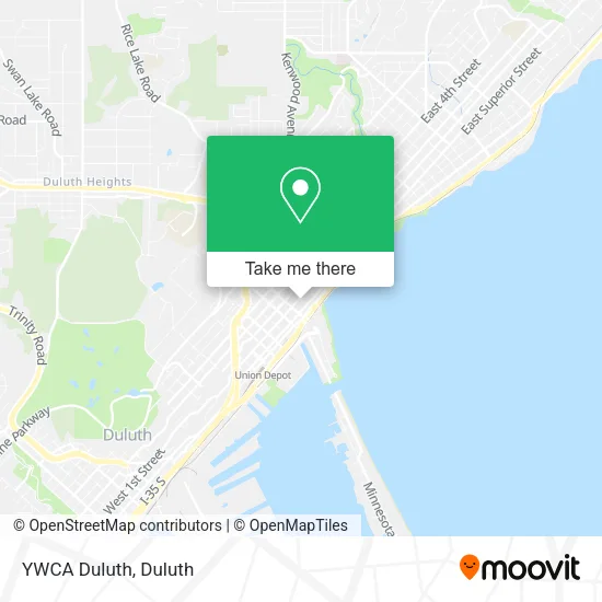 YWCA Duluth map