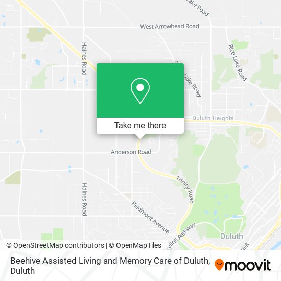 Beehive Assisted Living and Memory Care of Duluth map