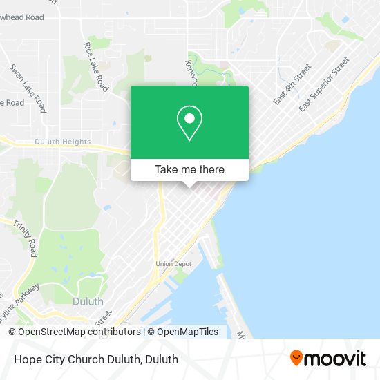 Hope City Church Duluth map