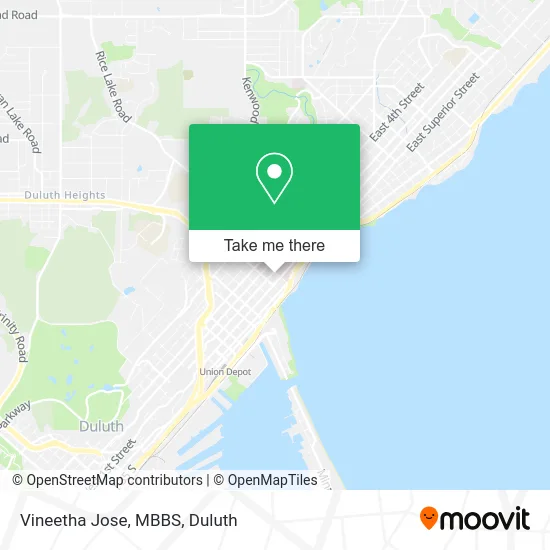 Vineetha Jose, MBBS map